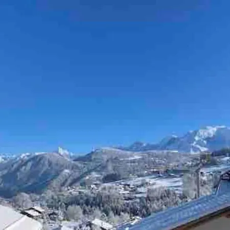 Renovated Flat Facing Mont Blanc Apartment Combloux Exterior photo